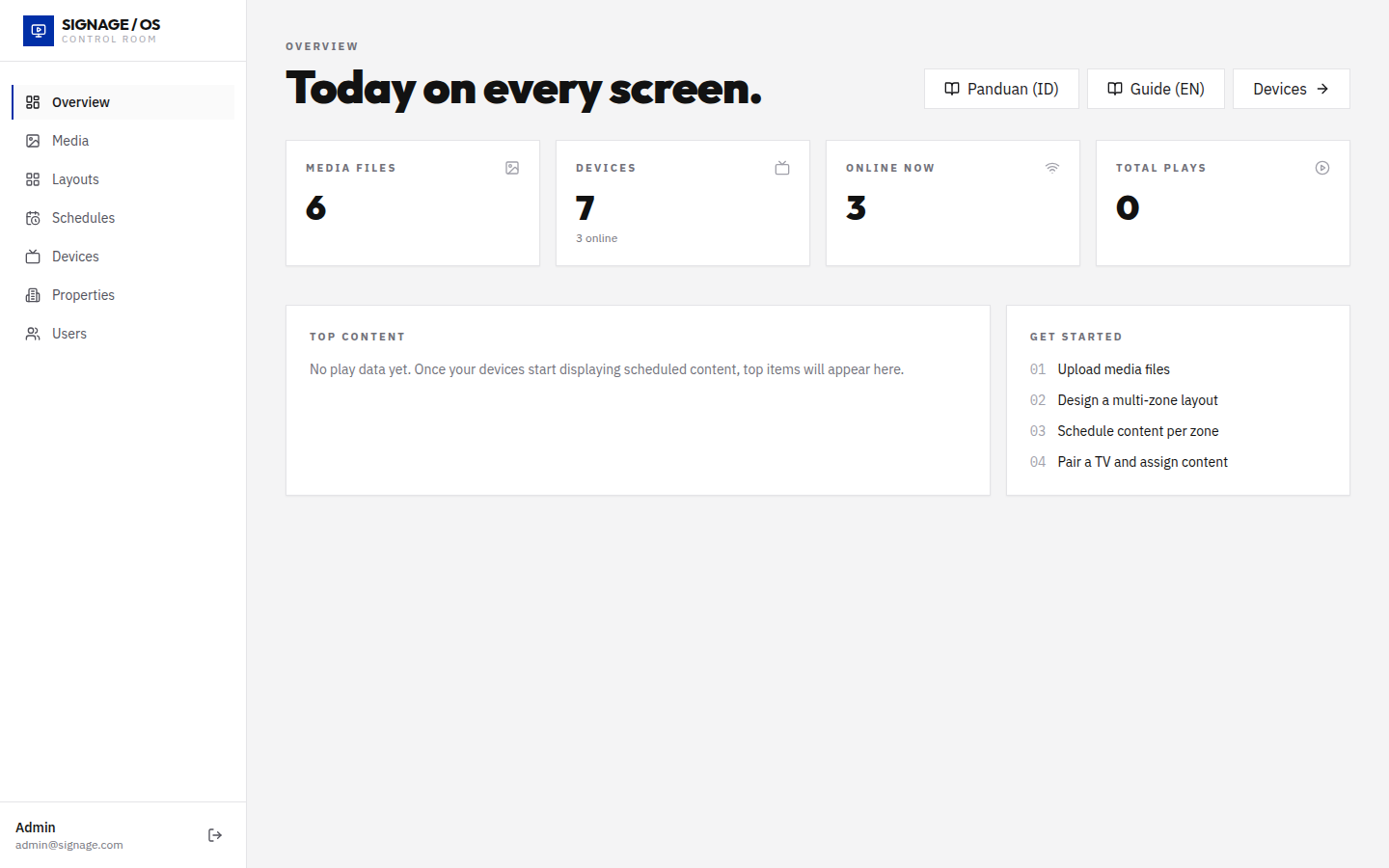 DigiSign Dashboard